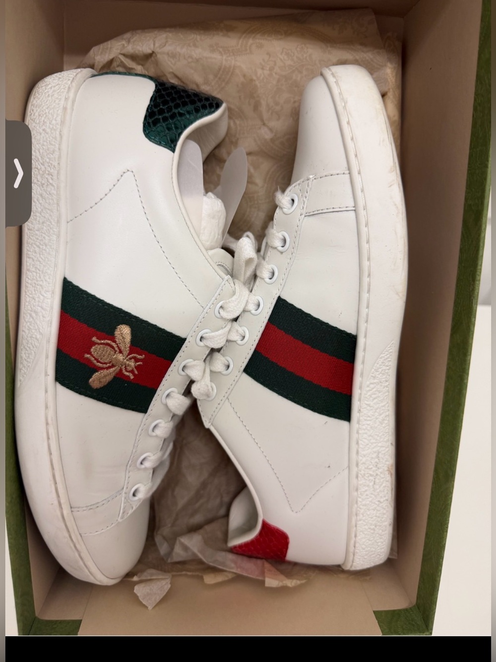Gucci Women's Ace sneaker with bee- Size 37 - Picture 7 of 14